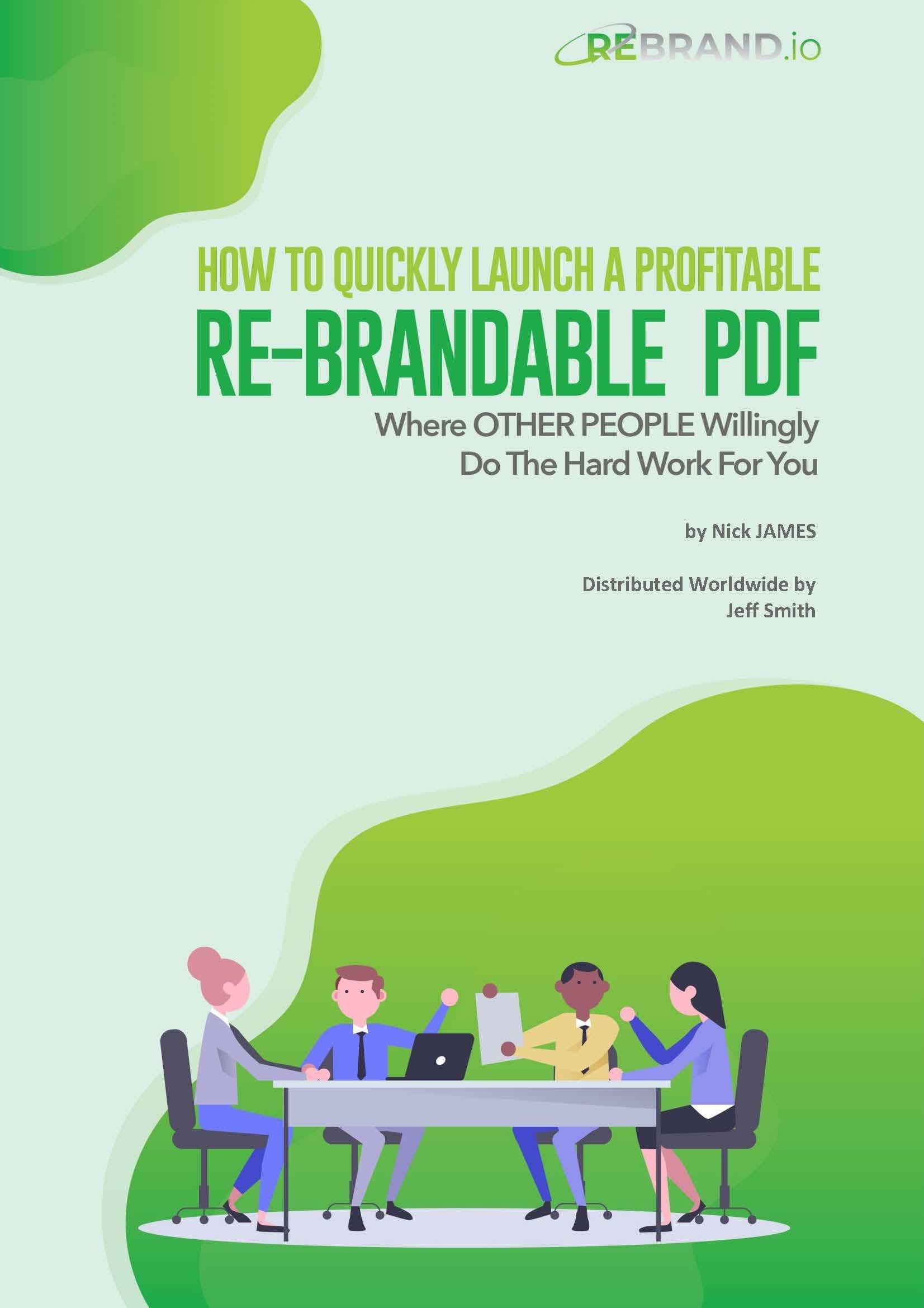 How to quickly launch a Profitable Re-Brandable PDF