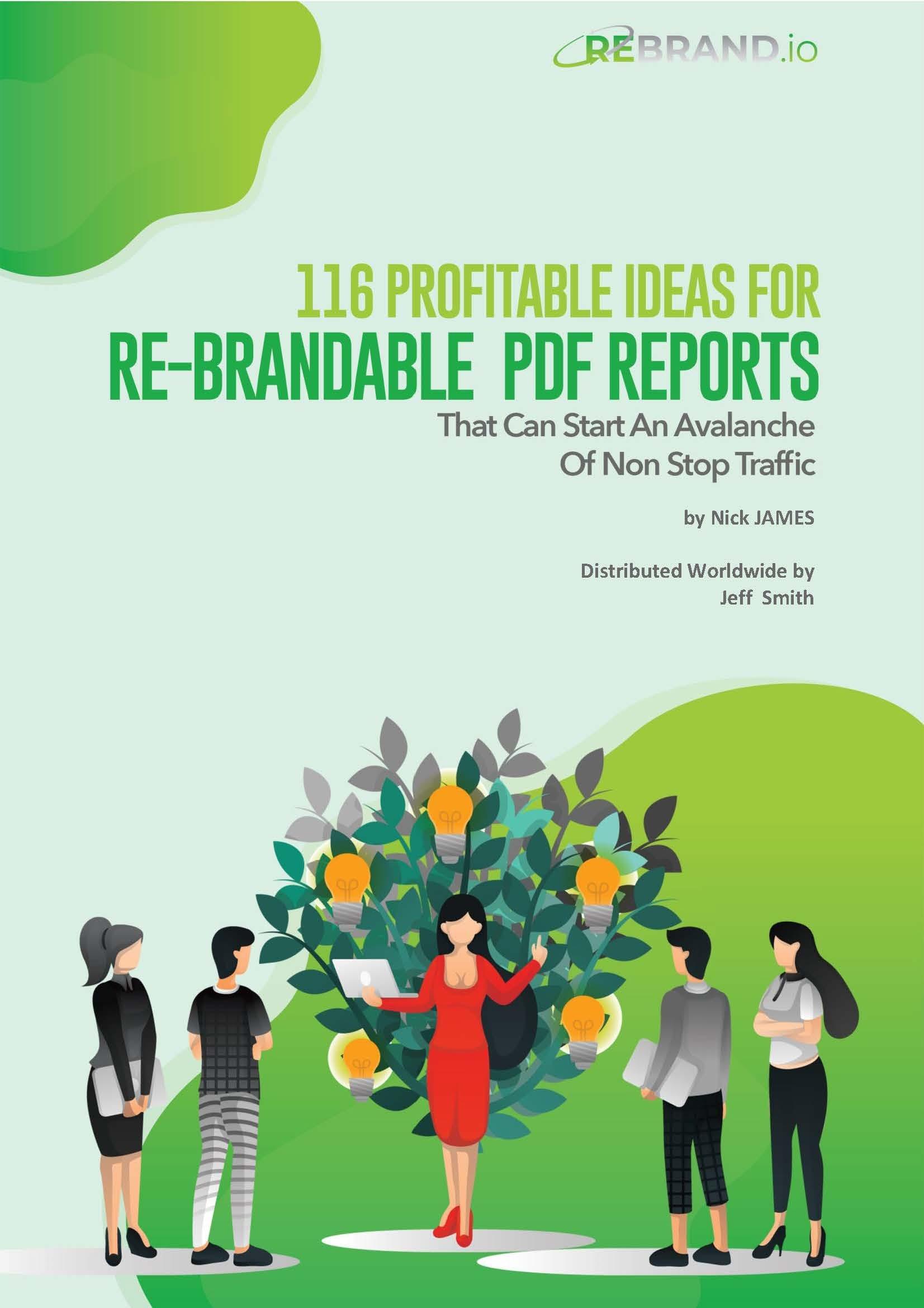 116 Profitable Ideas For Re-Brandable PDF Reports